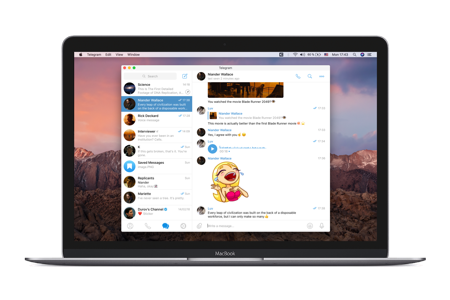 Telegram iOS iPhone uygulaması ekran görüntüsü